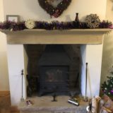 Fireplace at Christmas