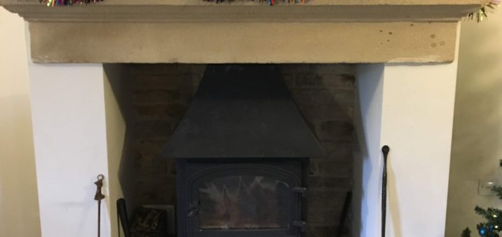 Fireplace at Christmas