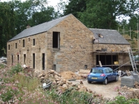 East gable end nearing completion