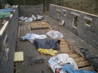 The shell of the new first floor