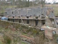 New front walls rising up